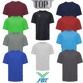 FBT เสื้อคอกลมสีล้วน 12009 ผ้าลื่น 15 สี ระบายอากาศ น้ำหนักเบา สวมใส่สบาย (1/2)