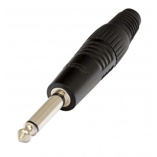 PROEL S2CBK Professional 6,3 mm - 1/4” mono jack plug. Colour: Black