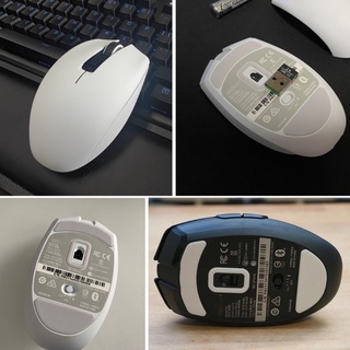 R* แผ่นรองเมาส์เล่นเกม ลายเสือ สีขาว แบบเปลี่ยน สําหรับ OROCHI V2 Mouse 1 แพ็ก