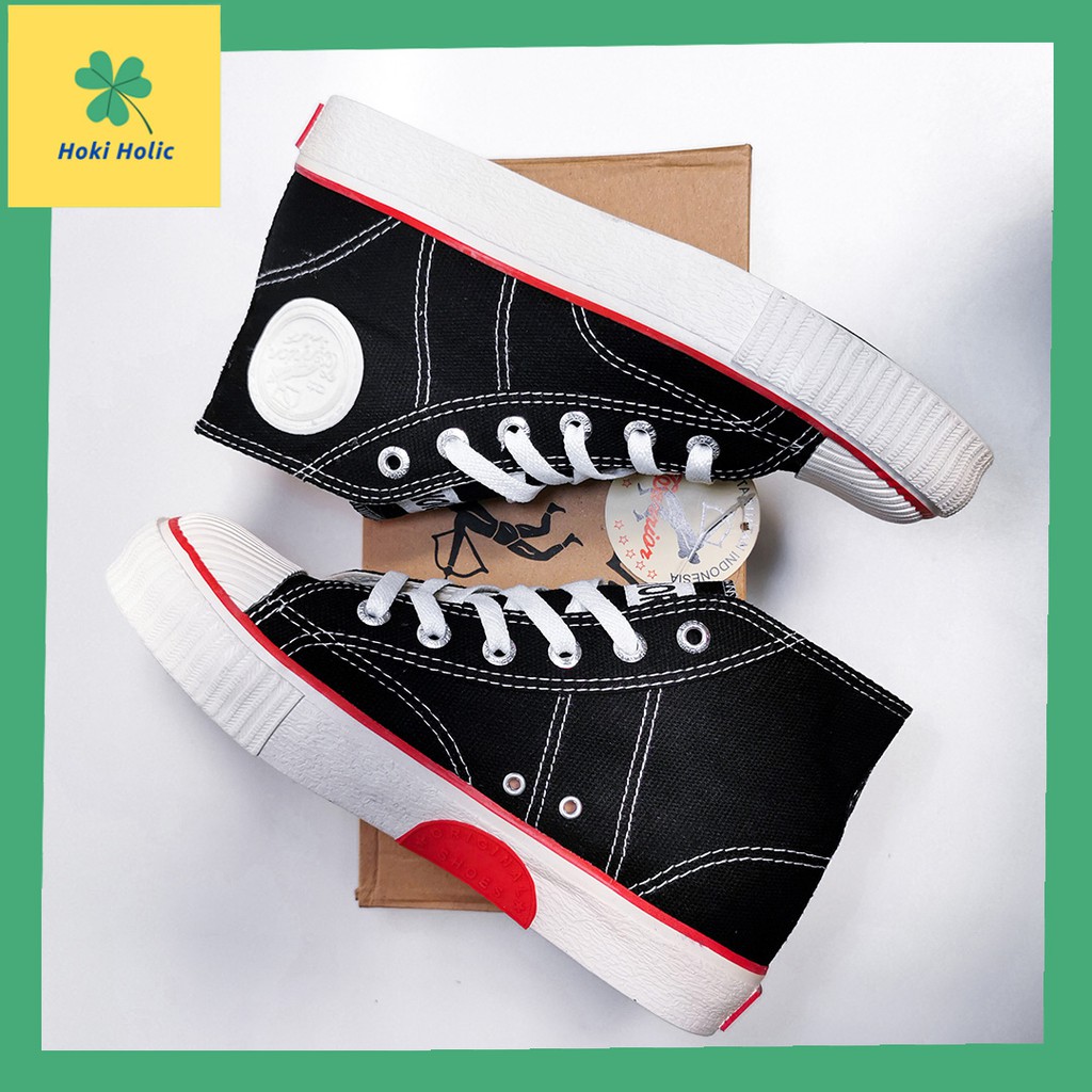 WARRIOR CLASSIC HIGH BLACK/WHITE รองเท้าต้นฉบับ - รองเท้า WARRIOR SCHOOL