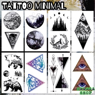 แทททู มินิมอล ใบละ9บาท รอยสักชั่วคราว  tattoo minimal