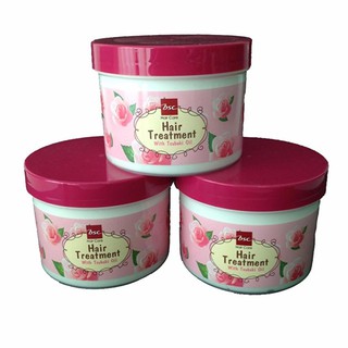 💕3กระปุก บีเอสซี กลอสซี่ แฮร์ ทรีทเม้นท์ แว๊กซ์ 450มล x 3 Bsc Glossy Hair Treatment Wax 450g หมักผม บำรุงผม**3กระปุก**