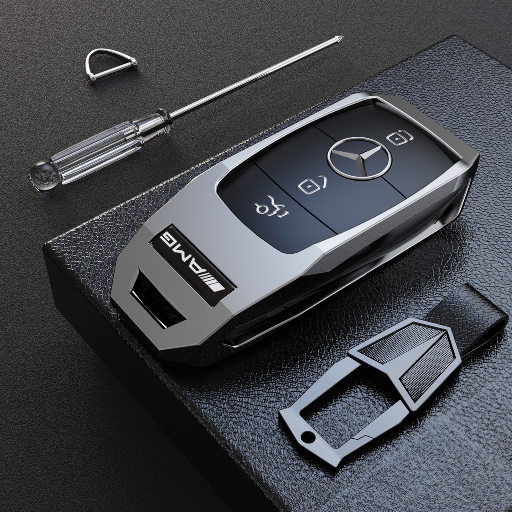 พร้อมส่ง เคสกุญแจ โลหะ สังกะสีอัลลอยด์ เหมาะสำหรับ Benz AMG C260L w213 E200 Series S Class A Class GLE