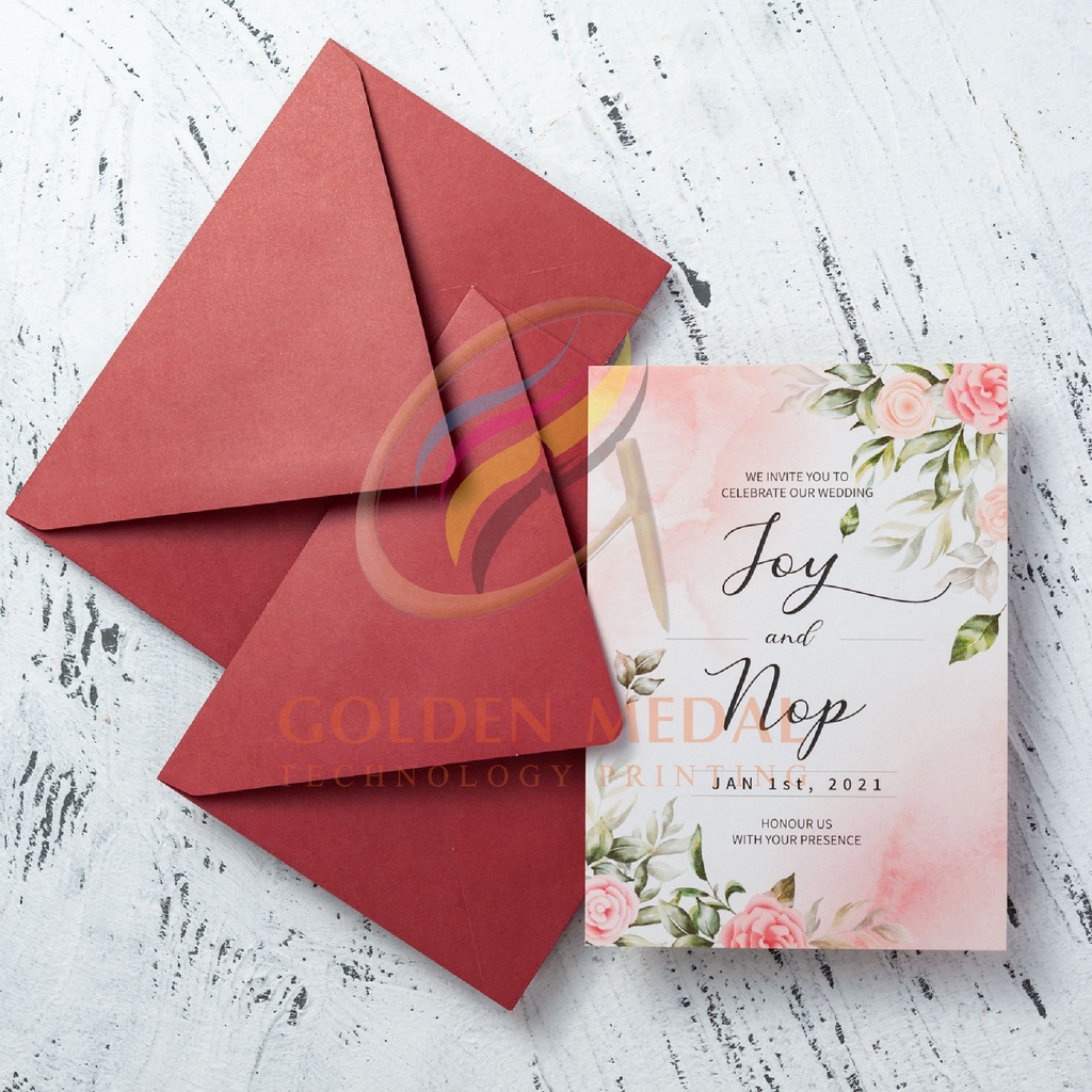 ซองงานแต่ง ซองยุโรป ขนาด 4x6, 5x7 นิ้ว  งานแต่ง ซองฝายุ 100g (50 ซอง) Envelope