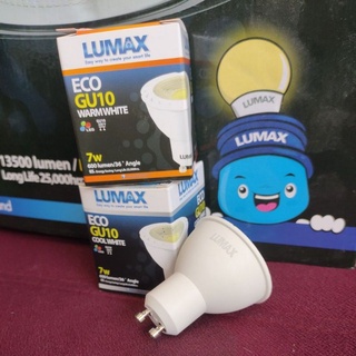 LED Eco GU10 7W WW/CW 3000K/4000K  600lm 36d Dimmable 220v Lumax by L&amp;E