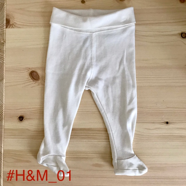 ส่งต่อ กางเกงเด็กอ่อน H&M แท้จาก Shop สีขาว (สำหรับเด็ก 1-2 เดือน)