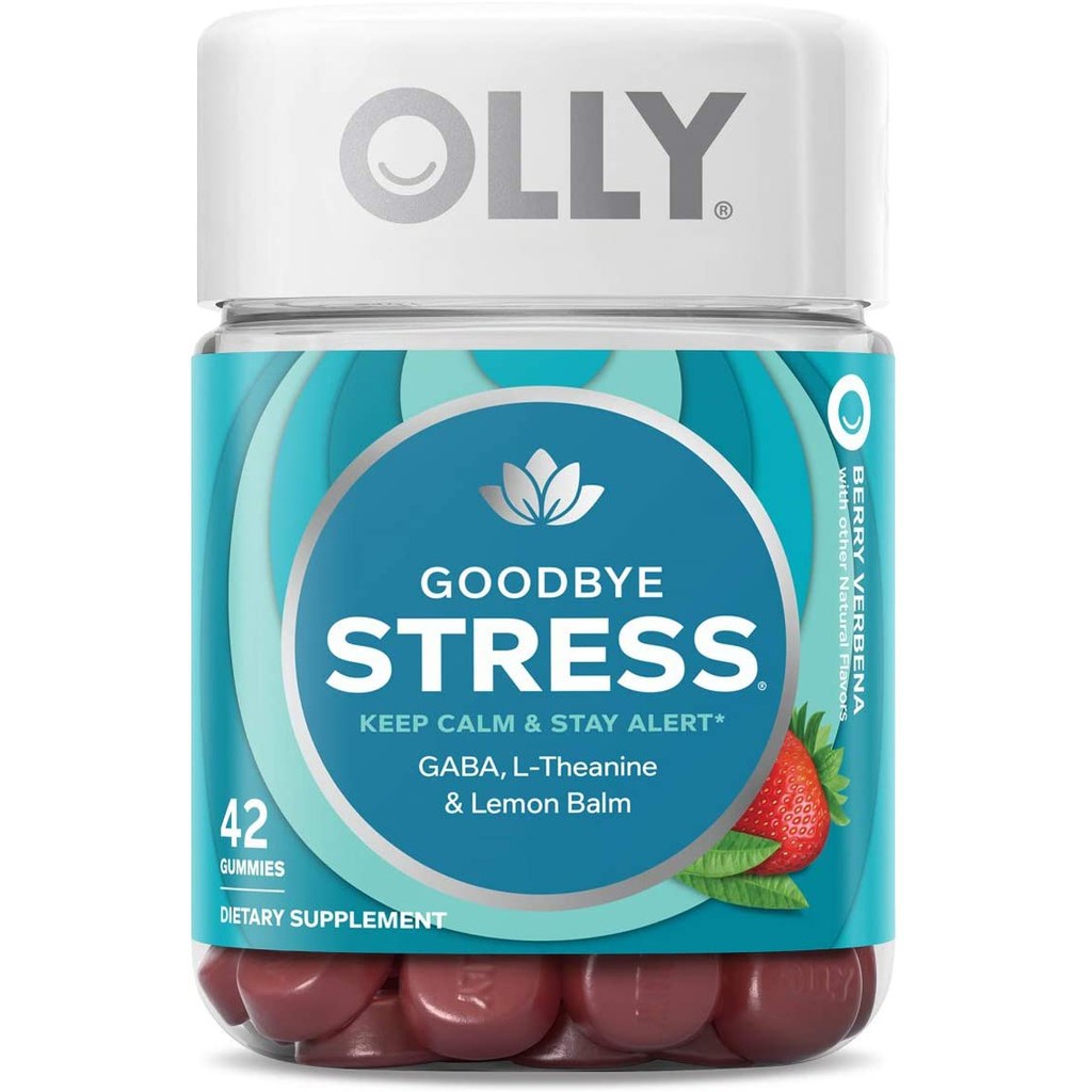 ʕ•́ᴥ•̀ʔ USA วิตามินเยลลี่ นำเข้าจากอเมริกา Serving วิตามินคลาย ความเครียด Olly Gummy Goodbye Stress