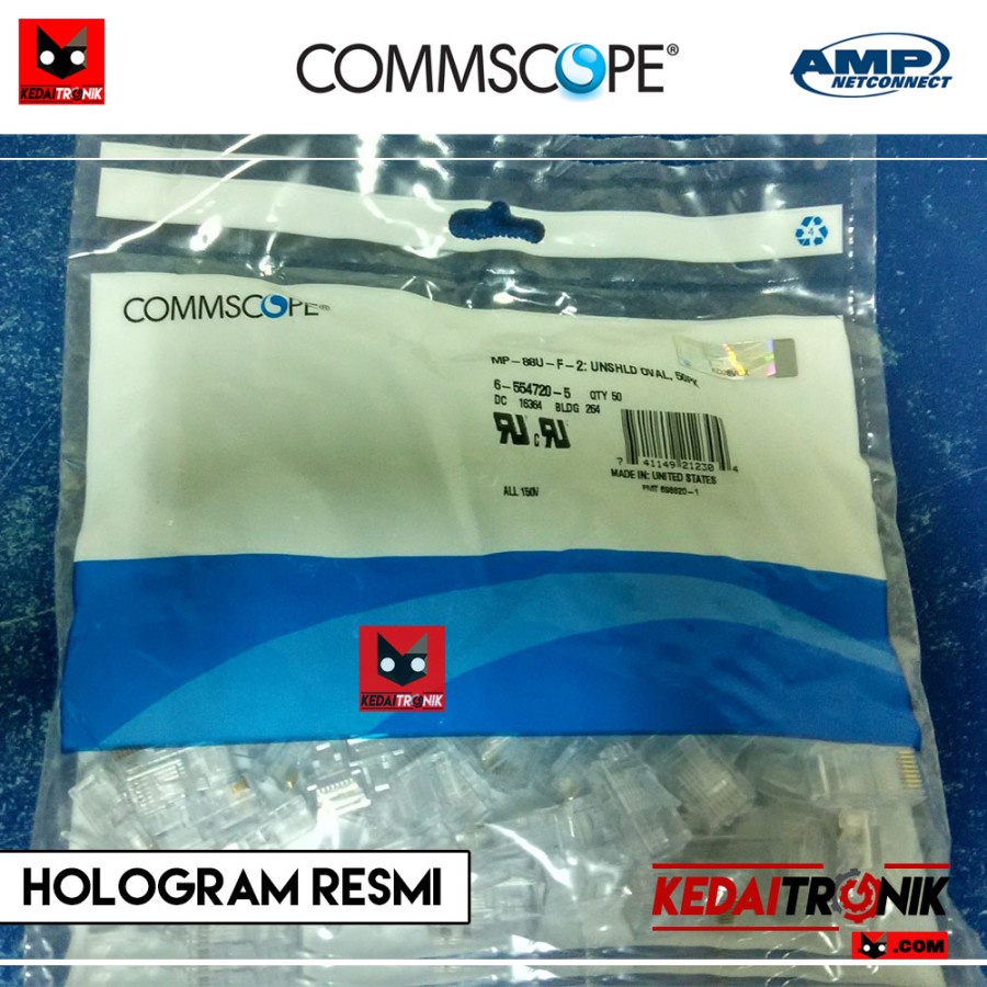 Connector RJ45 Cat5 AMP Commscope ETHERNET Connector UTP CAT 5
