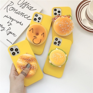 Xiaomi Mi Poco X3 M3 F1 Note 10 Lite 10 9 Pro 10pro 9se 9 8 Se 8lite Pocox3 Pocom3 Super soft hamburger bread decompression stress reliever soft phone case