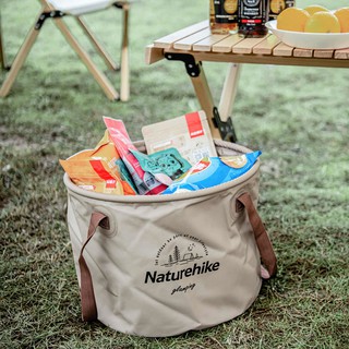 ถังน้ำพับได้ Bucket แบบพกพา Naturehike ถังอเนกประสงค์ ทรงกลม มีหูหิ้ว รุ่น NH20SJ040