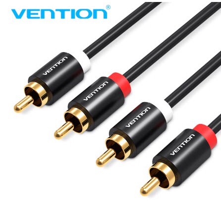 Vention(VAB) 2RCA to 2RCA Audio Cable Male to Male 2RCA Cable for Home Theater Amplifier Gold Plated Audio Cable