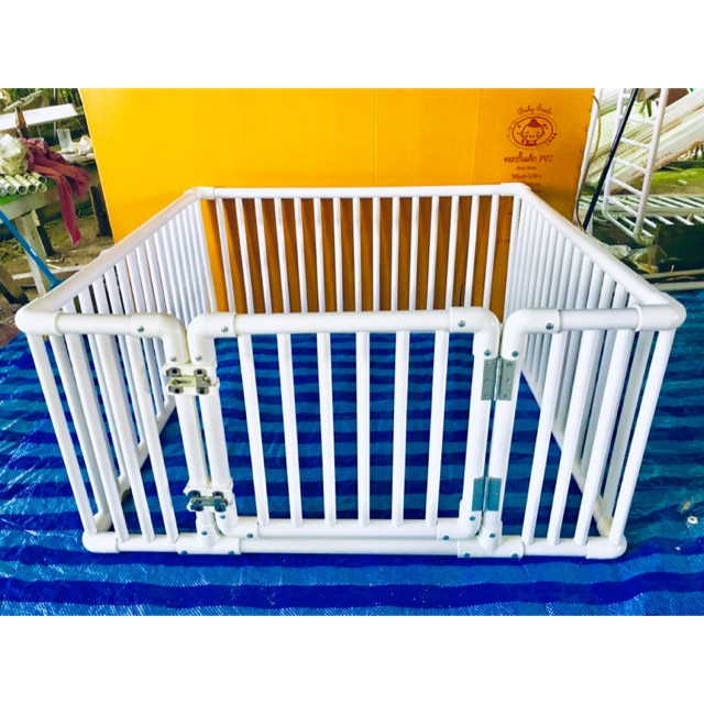 คอกกั้นสุนัขท่อน้ำไทยแบบหนา 1*1 ม. สูง 50 Cm. จัดส่งเป็นแผง พร้อมประกอบ ...