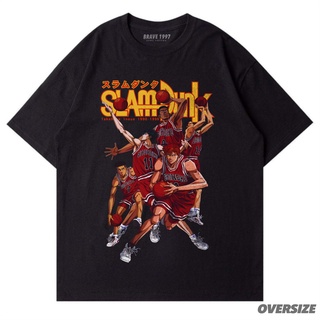 Neverdry | OVERSIZE | T-shirt | Anime Vintage | Slam dunk Vol 2 | Basic Black