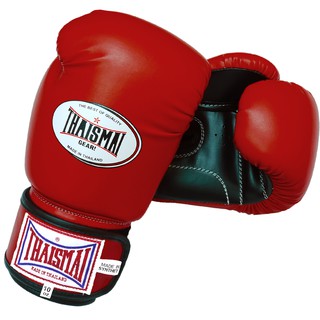 Thaismai นวมมวย รุ่น BG-124 - สีเดง / ดำ Boxing Gloves