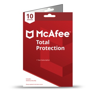 Mcafee Total Protection 10 Devices, 1 + 1 Year subscription