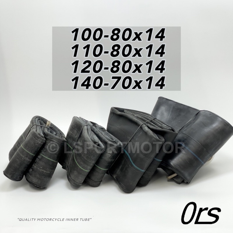 14" ORS TUBE INNER TUBE TUBE MOTORCYCLE (100-80x14) (110-80x14) 90/90x14 (120-80x14) (140-70x14)