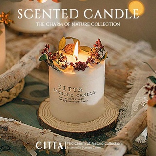 CITTA เทียนหอมกลิ่นฤดูกาลต่างๆ  ไม่จุดก็หอม ยิ่งจุดยิ่มหอม CITTA scented candle aromatic candle soy wax essential oil