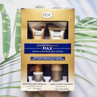 (RoC®) Retinol Correxion® Max Wrinkle Resurfacing System, Treatment 30 ml + Serum 30 ml เรตินอล ทรีตเมนต์ + เซรั่ม