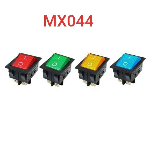 สวิทซ์ แลมใหญ่ 220V 4 ขา MX-044