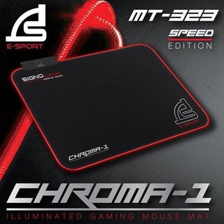 Signo E-Sport MT-323 CHROMA-1 แผ่นรองเมาส์ มีไฟ LED ปรับสีได้