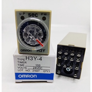 ทามเมอร์ H3Y-4 24VDC OMRON 4คอนแทค มี 5S,  30S, 60S, 10M, 30M, 60M