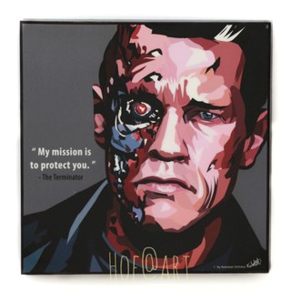 The Terminator เทอร์มิเนเตอร์ คนเหล็ก movie รูปภาพ​ติดผนัง pop art กรอบรูป แต่งบ้าน ของขวัญ รูปภาพ