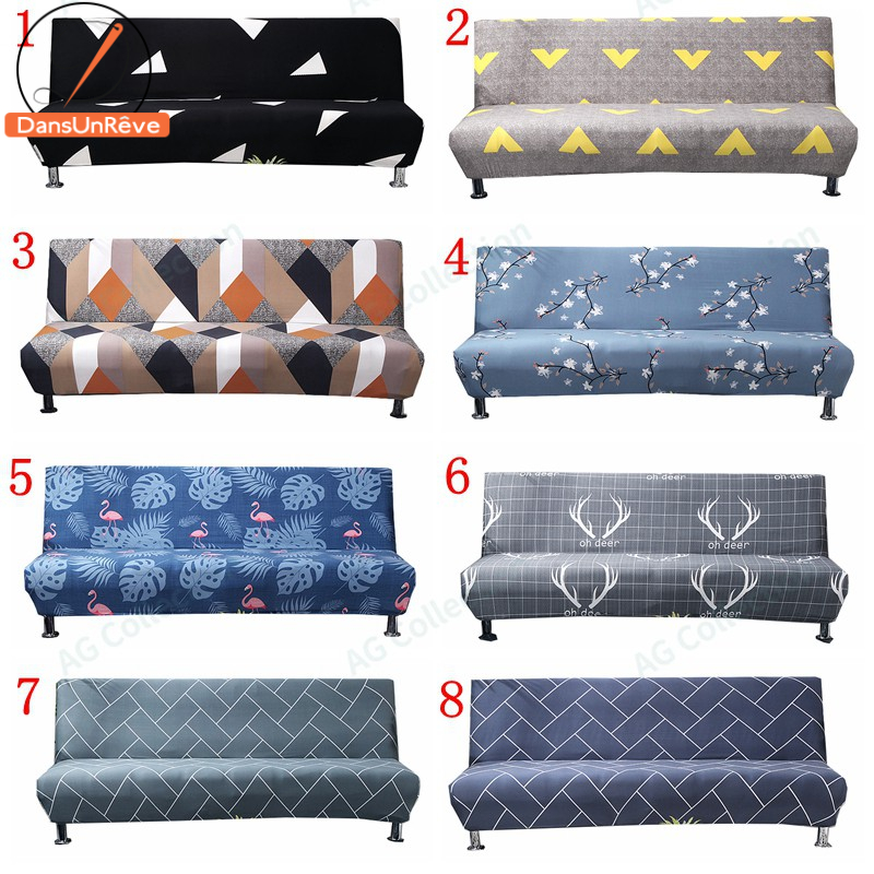 Ready Stock!!! ปลอกคลุมโซฟาพิมพ์ลายนกฟลามิงโก้คุณภาพสูง ผ้าคลุมโซฟาพับได้