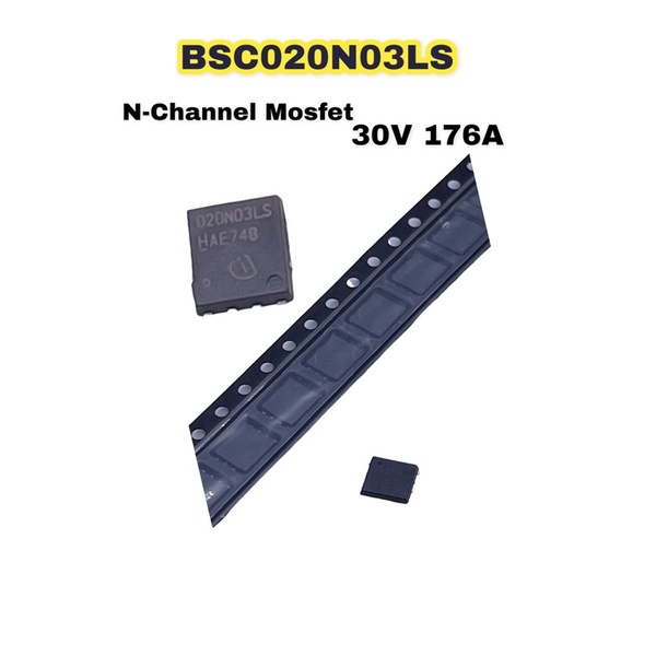 BSC030N03LS  30V 100A N-channel Mosfet (1ชุด10ตัว)25051301