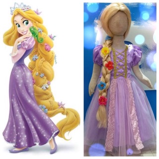 พร้อมส่ง วิกผม เจ้าหญิง ราพันเซล ความยาว 30" Rapunzel hairpiece วิกผมเด็ก อายุ 4-12 ปี วิกผมเจ้าหญิง วิกราพันเซล