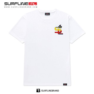 เสื้อยืดชาย Men T-Shirt - SL05149 - สีขาว (Surfline)