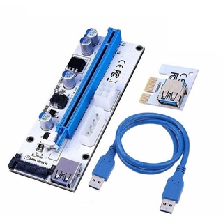 Riser Card ไรเซอร์ การ์ด VER 008s PCIE 1xto16x 15PIN/4Pin/6Pin PCI-e