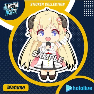 สติกเกอร์ ลาย Holive JP Tsunomaki Watame สําหรับติดตกแต่งโทรศัพท์มือถือ