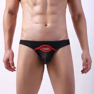 G-string จีสตริง กางเกงในชาย รุ่ง bikini เซ็กซี่เอวต่ำ ผ้าตาข่ายใส่สบาย