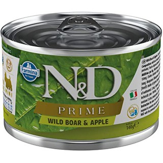 อาหารเปียกสุนัขเกรดซุปเปอร์พรีเมี่ยม Farmina N&amp;D Prime Boar and Apple for Adult Mini-Breed Dogs 4.9oz จากประเทศอิตาลี