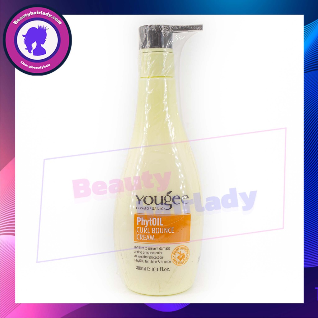 ครีมจับลอน ยูจี  yougee PhytOIL Curl Bounce Cream 300 ml. จับลอน ผมดัด อย่างเป็น ธรรมชาติ อยู่ทรงเป็นธรรมชาติ ไม่แข็ง