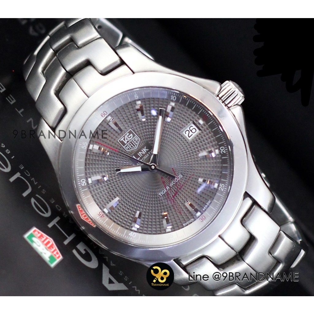 Tag Heuer Link Automatic Tiger Woods Limited Edition Stainless Steel Dial Gray Silver