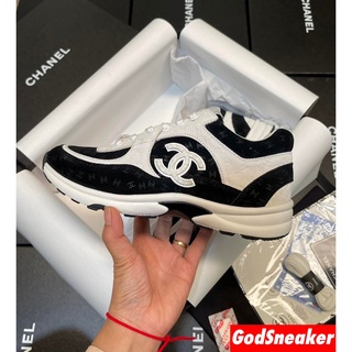 [ พร้อมส่ง ] Ch*nel Sneaker Black White Size 36 - 40 [ ORI ]