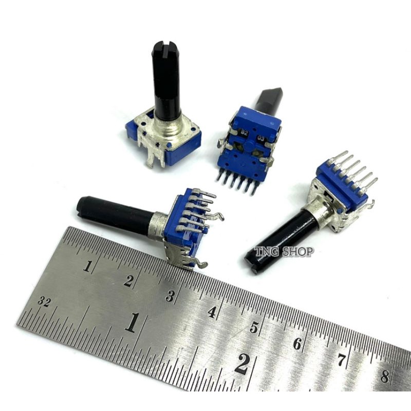 VR วอลลุ่ม มิกซ์ 6ขา  แกนยาว19มิล มี 10KB,  20KB, 50KB, 100K พร้อมส่ง