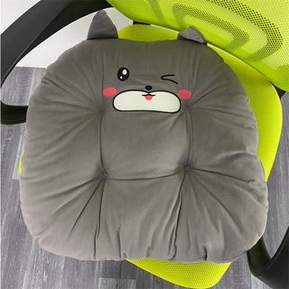 เบาะนั่ง ผ้ากำมะหยี่ ขนาด45*45ซม. เบาะนั่งการ์ตูนมีหู Cushion