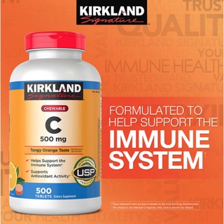 🔥🔥Kirkland C 500 mg ชนิดอม จำนวน 500 เม็ด 🔥🔥Exp01/2025