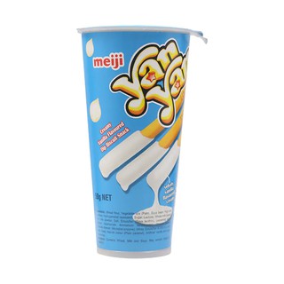 เมจิยันยันขนมปังแท่งครีมวานิลา 50กรัม Meiji Yan Yan Bread Stick with Vanilla Cream 50g.