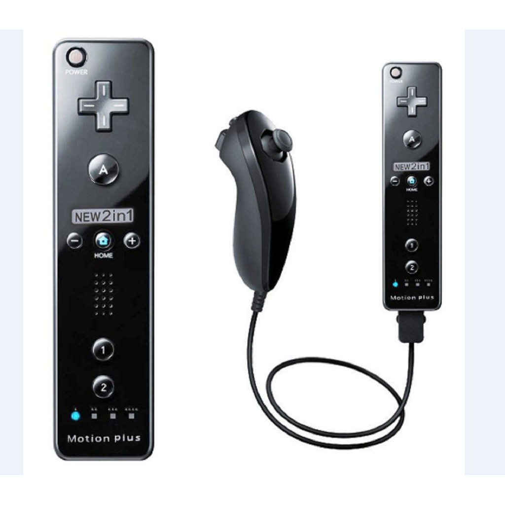 ในตัว Motion Plus Remote และ Nunchuck Controller+Case สําหรับ Nintendo Wii&Wii U