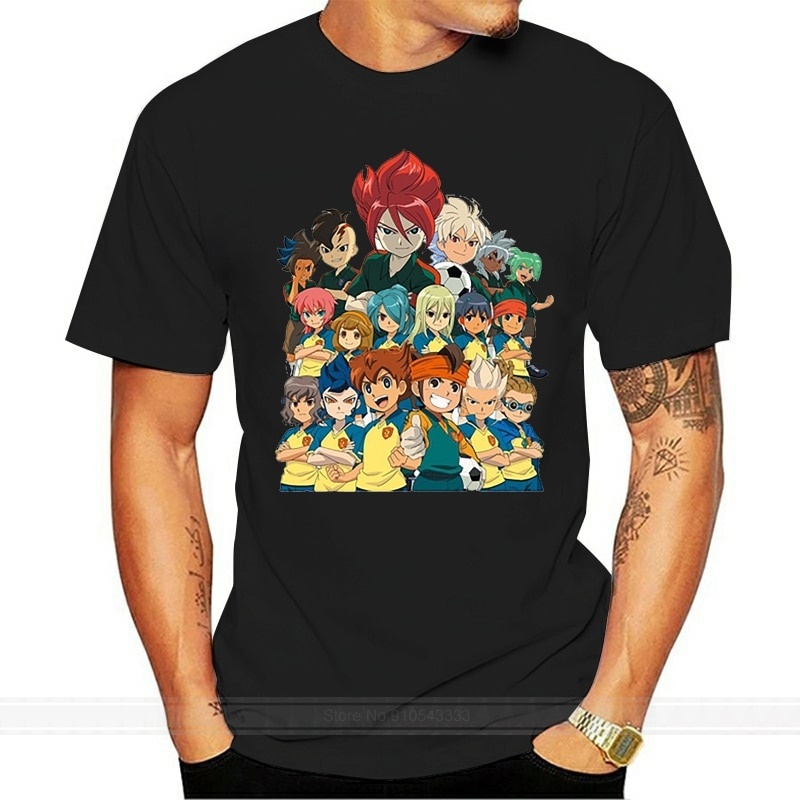 Inazuma Eleven T แขนสั้นสีขาว Inazuma Eleven โลโก้ T Tees เสื้อยืด Hip Hop Inazuma 11 Tshirt ช่วยต้น