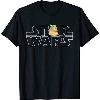 เสื้อยืด พิมพ์ลายโลโก้ Star Wars and The Child from The Mandalorian สําหรับเด็กSize S-5XL