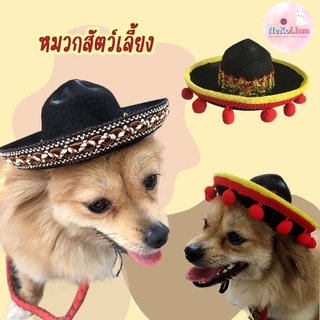 หมวกสัตว์เลี้ยง หมวกเม็กซิกัน หมา แมว Maxican Pet Hat