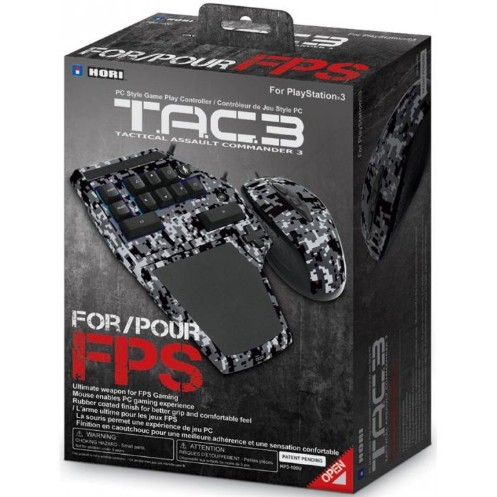 Hori Tactical Assault Commander 3 TAC3 คีย์บอร์ดและเมาส์ ลายพราง สําหรับ PS3