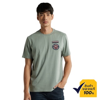 Mc Jeans เสื้อยืดแขนสั้นผู้ชาย คอกลม สีเทา MTSZ707