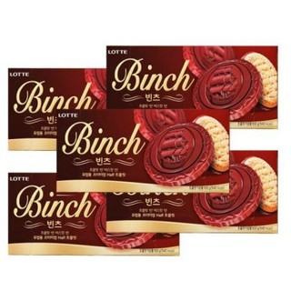 🎉พร้อมส่ง🎉🇰🇷ขนมเกาหลี 🍪Lotte Binch Chocolate Biscuits 🍫บิสกิตเคลือบช็อกโกแลต ตัวนี้อร่อย