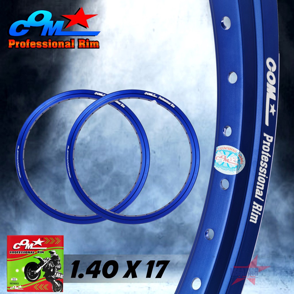 ล้อ COM AKRONT 1.40 X 17 มีให้เลือกหลายสี จำนวน 2 วง ล้อคอม อาก้อน ขนาด 1.40 ขอบ 17 ของแท้ การันตีของแท้ 100 เปอร์เซนต์