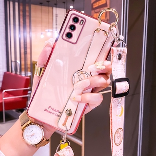 เคสโทรศัพท์มือถือ พร้อมสายคล้องคอ หรูหรา สําหรับ Samsung Galaxy A51 A71 5G S20 Plus Note 20 Ultra S20 FE A21 A21s